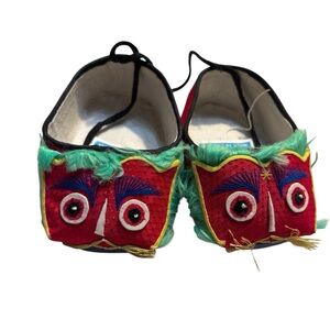 NEW Baby Walker Shoes Chinese Tiger-head Shoes Handmade Red and Green